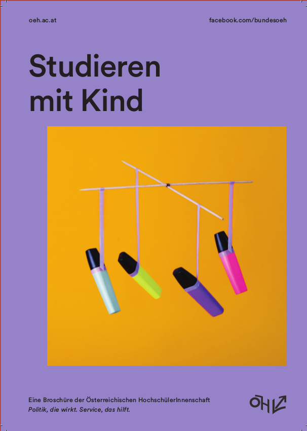 Broschürentitel Studieren mit Kind